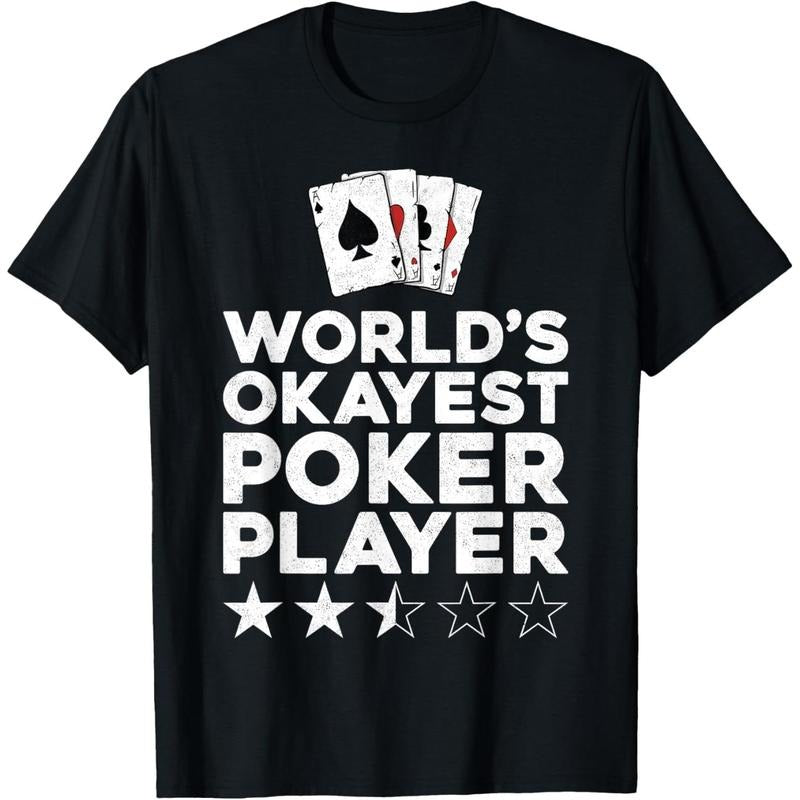 Poker Cards Vintage World'S Okayest Poker Player T-Shirt made in usa Hoodie Sweatshirt | PrintMintTees.com