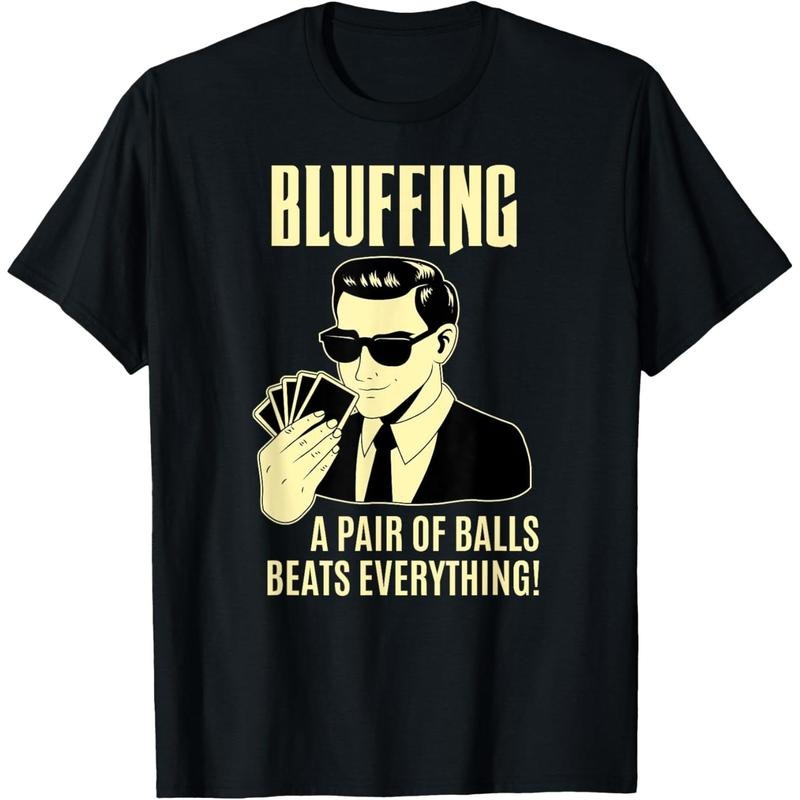 Poker Player Texas Hold'Em Night - Bluffing Funny Poker T-Shirt made in usa Hoodie Sweatshirt | PrintMintTees.com