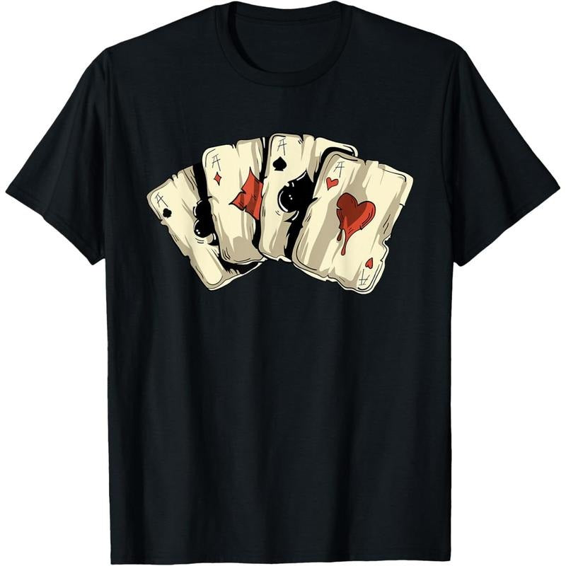 Poker Texas Hold'Em - Gambling Casino 4 Aces Poker T-Shirt made in usa Hoodie Sweatshirt | PrintMintTees.com