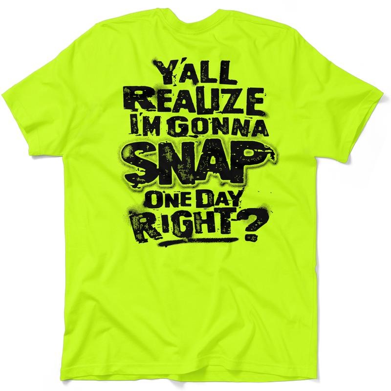 Snap Hi Visibility Safety Yellow Work Menswear Cotton Poly Blend Funny Sarcastic Half Sleeve Shirt T-Shirts, Hoodie, Sweatshirt