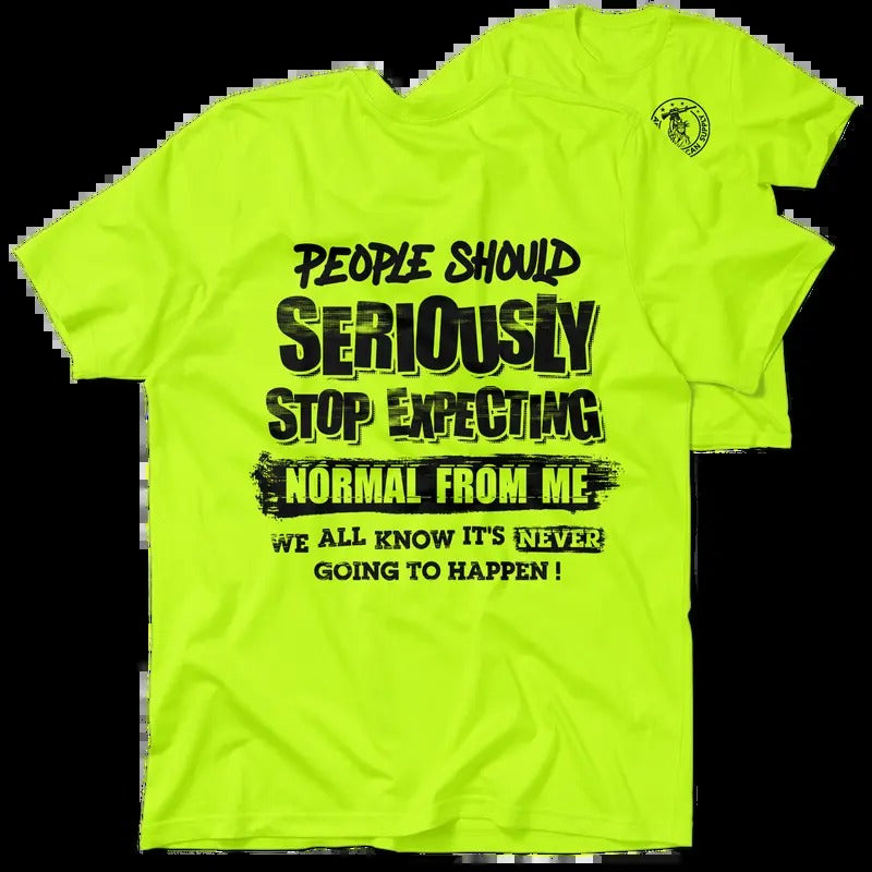 Should Stop Expecting Hi Visibility Safety Yellow Work 30 Day Guarantee Cotton Poly Blend T-Shirts, Hoodie, Sweatshirt