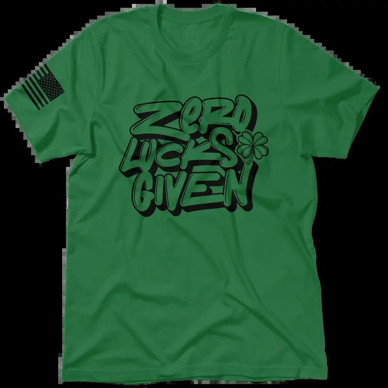 Zero Luck Given Kelly Green Work 30 Day Guarantee Quality Cotton Poly Blend Top Blue Collar T-Shirts, Hoodie, Sweatshirt