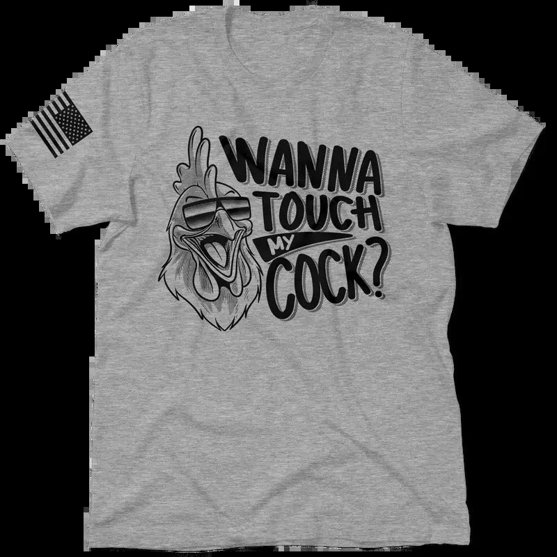 Touch Heather Gray T-Shirt Jersey Men's 30-Day Guarantee Quality Cotton/Poly Blend with Blue Collar