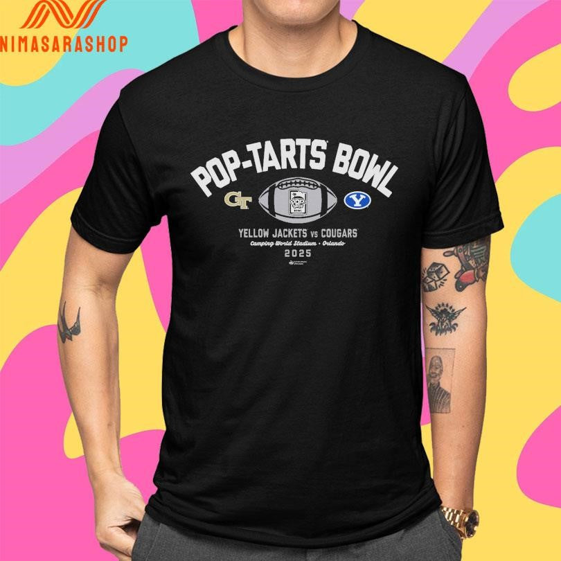 Pop Tarts Bowl Yellow Jackets Vs Cougars Camping World Stadium Orlando 2025 Shirts