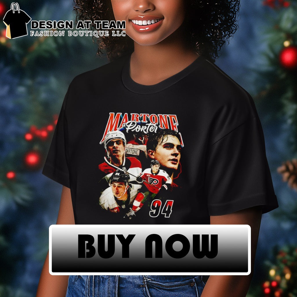 Porter Martone big head Philadelphia Flyers NHL Hockey graphic shirt