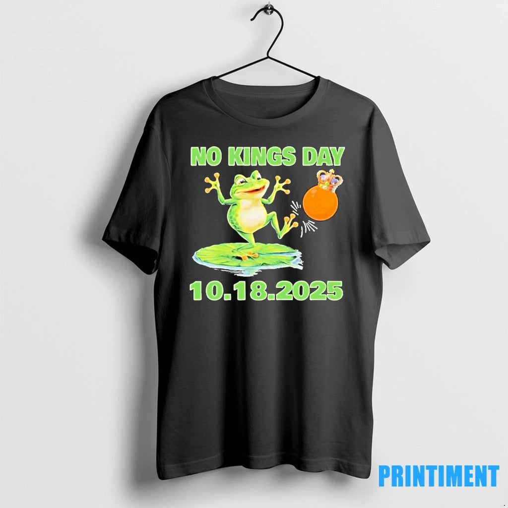 Portland Frog No Kings Day 10 18 2025 Tshirts Sweater