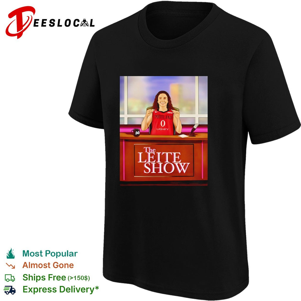 Portland Trail Blazers Alaina Coates The Leite Show podcast host shirt