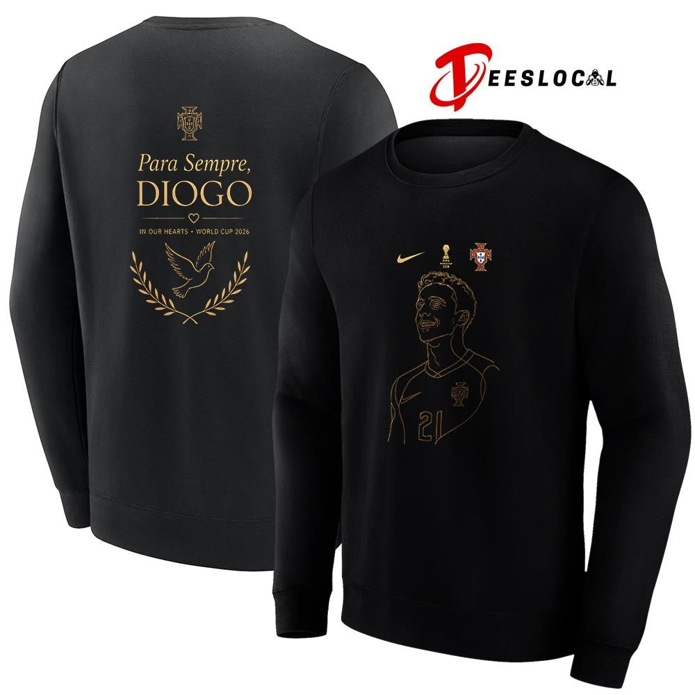 Portugal WC 2026 in memory of the Portuguese para sempre Diogo portrait shirt