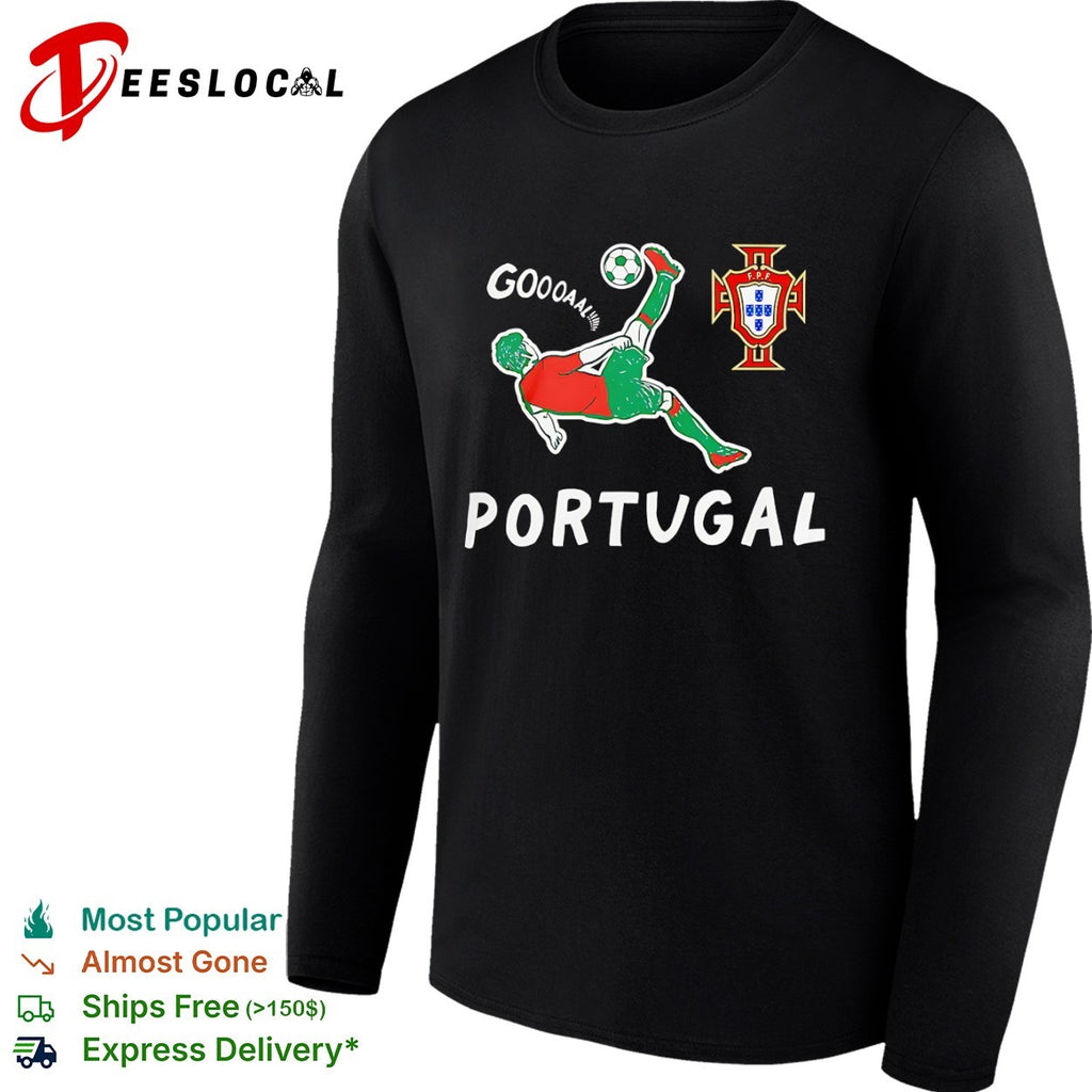 Portugal national football team player bicycle kick goal shirt