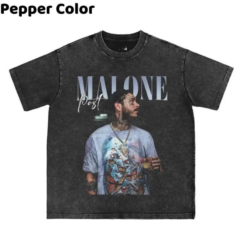Post Malone Rap Tee, Post Malone Music Rap Vintage Graphic Shirt, Posty Tour Shirt, Bootleg Inspired Concert Fan Gift,...