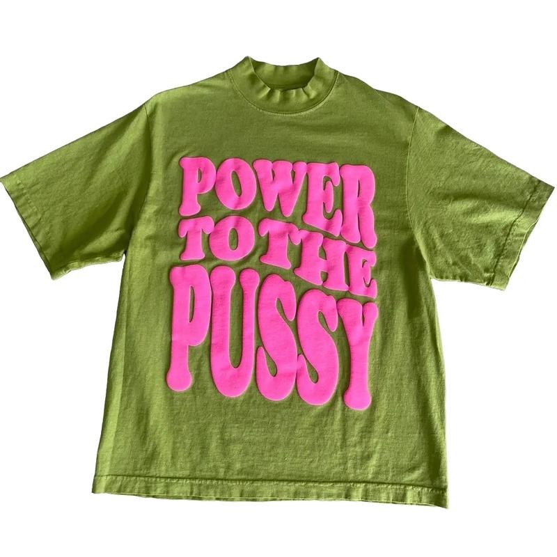 Power to the P Celery Cotton T-Shirt Casual Comfortable Hoodie Sweatshirt | PrintMintTees.com