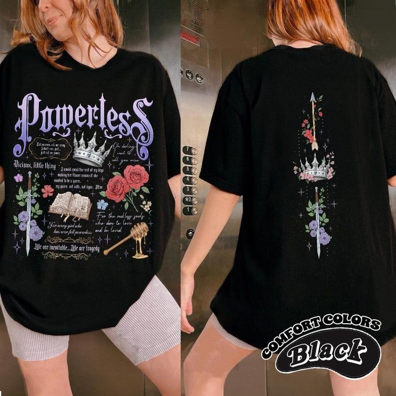 Powerless Bookish Comfort Colors T-Shirt For Fan, Fearless Fan Shirt, Gift For Bookworms Shirt, Kai Azer I Love You Shirt...