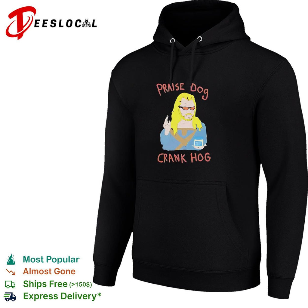 Praise dog crank hog man portrait shirt