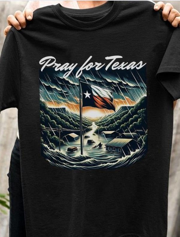 Pray For Texas Hill Country shirt, Texas Flood Support Apparel, Pray for Kerrville Shirt Hoodie Sweatshirt