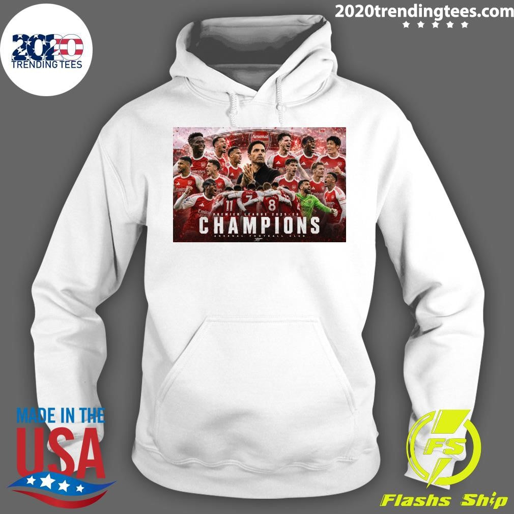 Premier League 2025-26 Champions Arsenal Football Club Shirt
