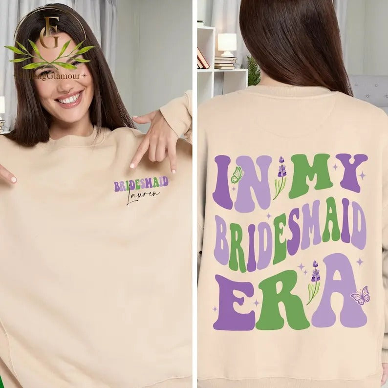 Premium  Bridesmaid Shirt, MOH Sweatshirt, In My Bridesmaid Era Shirt, Bridal Party Gift, Bridesmaid Gift, Bachelorette...