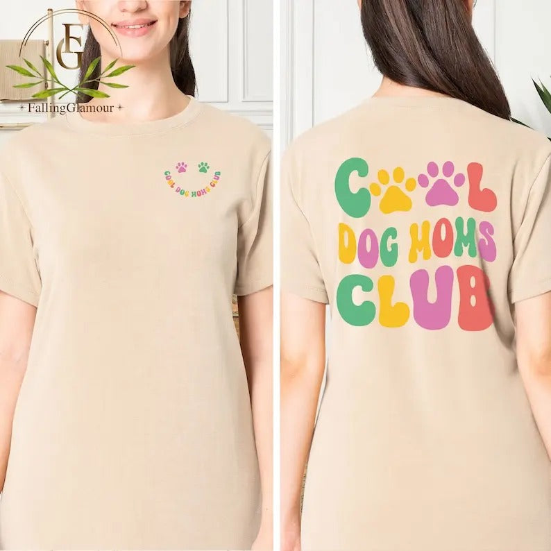 Premium  Cool Dog Moms Club Shirt, Dog Mom Gift, Dog Mama Shirt, Gift for Mom, Funny Mom, Dog Lover Shirt,Mothers Day...