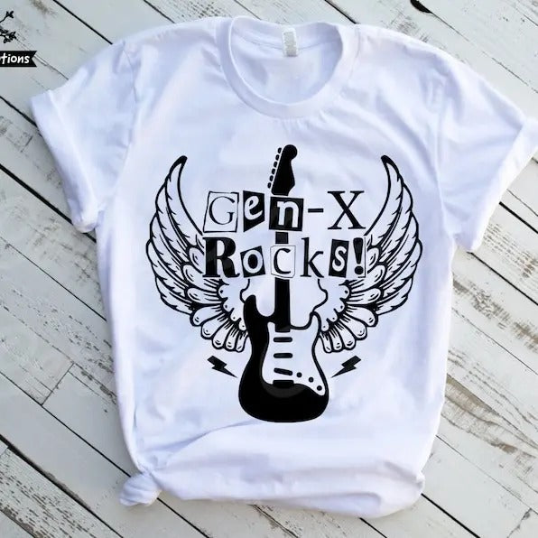 Gen X Rocks Gen X Generation X Rock Music Shirt T-Shirts, Hoodie, Sweatshirt