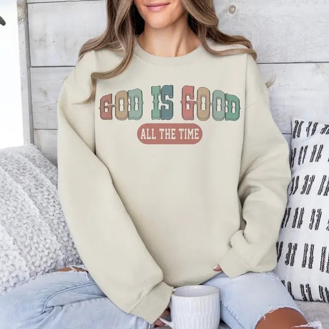 Premium  God Is Good All The Time, Easter , Bible verse, Jesus, Christian Shirt Hoodie Sweatshirt | PrintMintTees.com