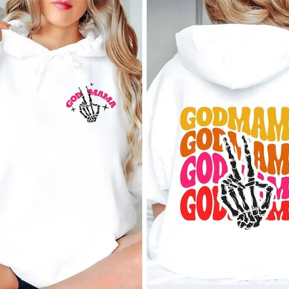 Premium  Godmama Hoodie, Godparent Sweatshirt For Women, Best Godmother Ever Shirt, Godmother Proposal Sweater, Godmother...