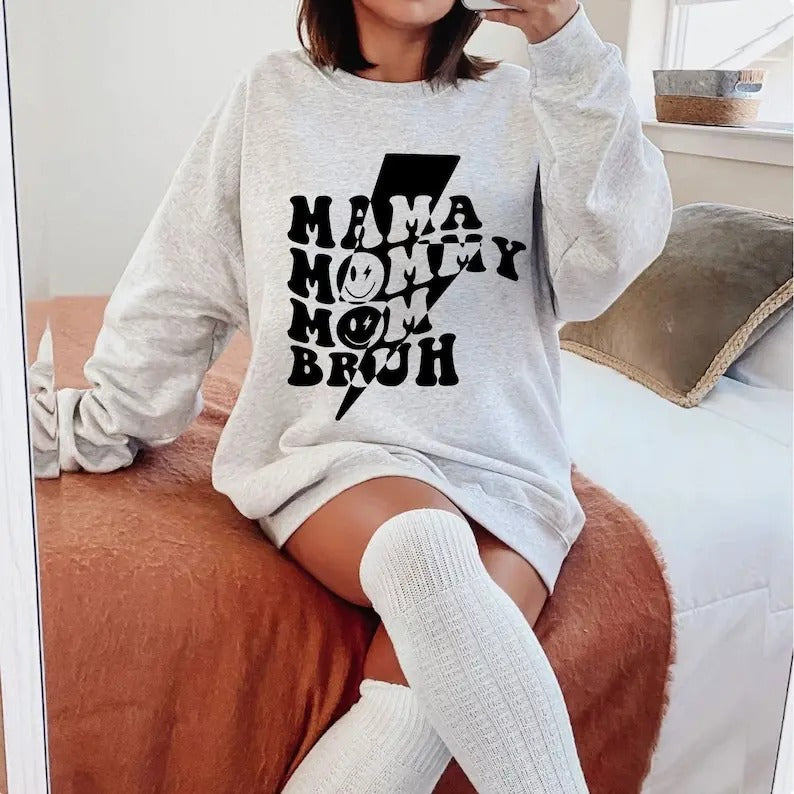 Premium  Ma Mama Mom Bruh , Mom , Mommy , MAMA , Mama sweatshirt Shirt Hoodie | PrintMintTees.com