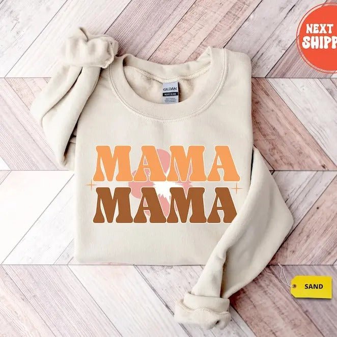 Premium  Mama Sweatshirt, Mother's Day Gift, Grandma Sweatshirt, Nana Shirt, Gift For Mother, Mom Hoodie, Mama Crewneck,...