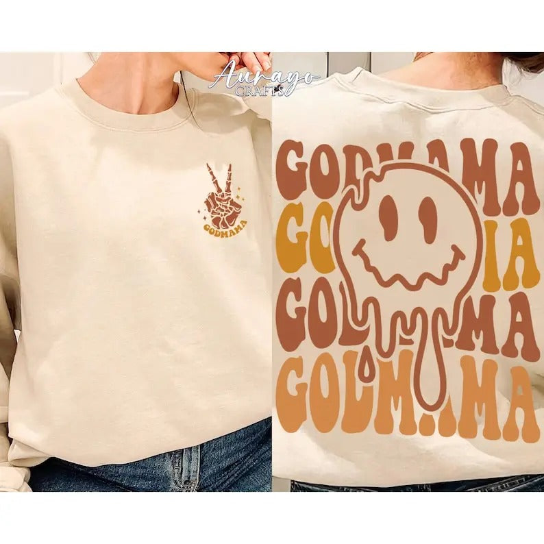 Premium  Personalized Godmama Shirt, Godmother Shirt, Godmother gift, Gift For Godmother, Godmama Shirt From God...