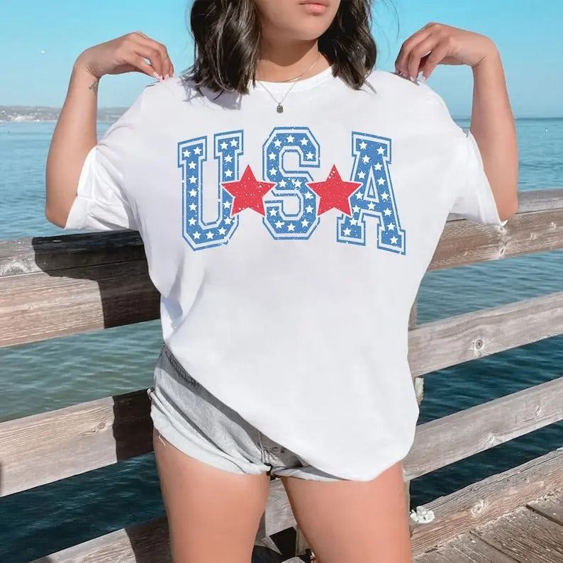 Premium  USA , Retro America , 4th Of July , 4th Of July sweatshirt Shirt Hoodie | PrintMintTees.com