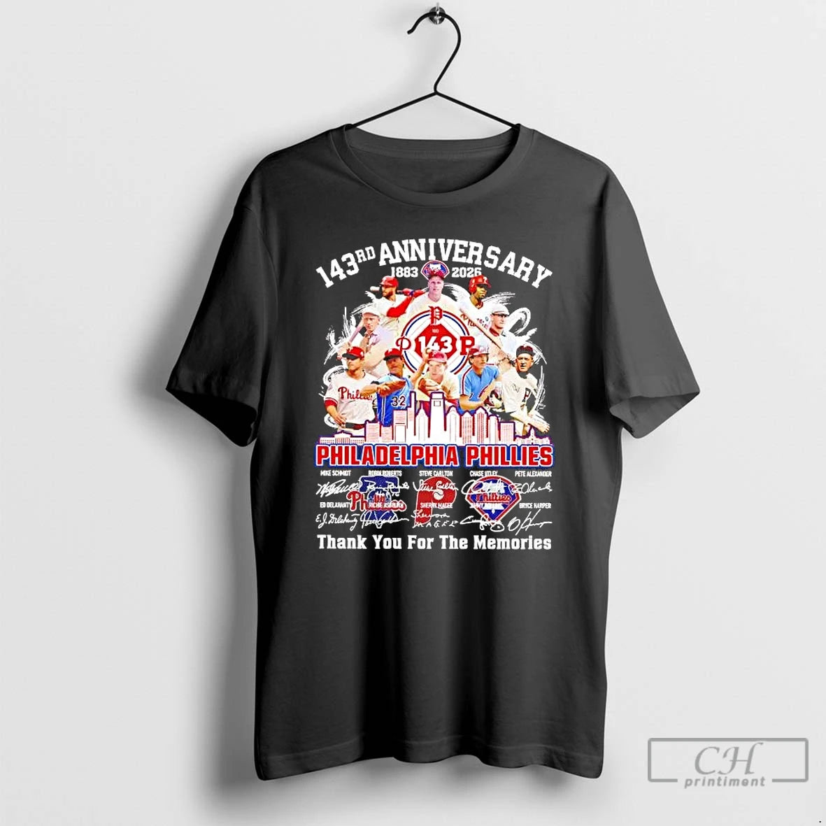 Premium 143rd Anniversary Philadelphia Phillies 1883 2026 Team Players T-Shirts, Hoodie, Sweatshirt | PrintMintTees.com