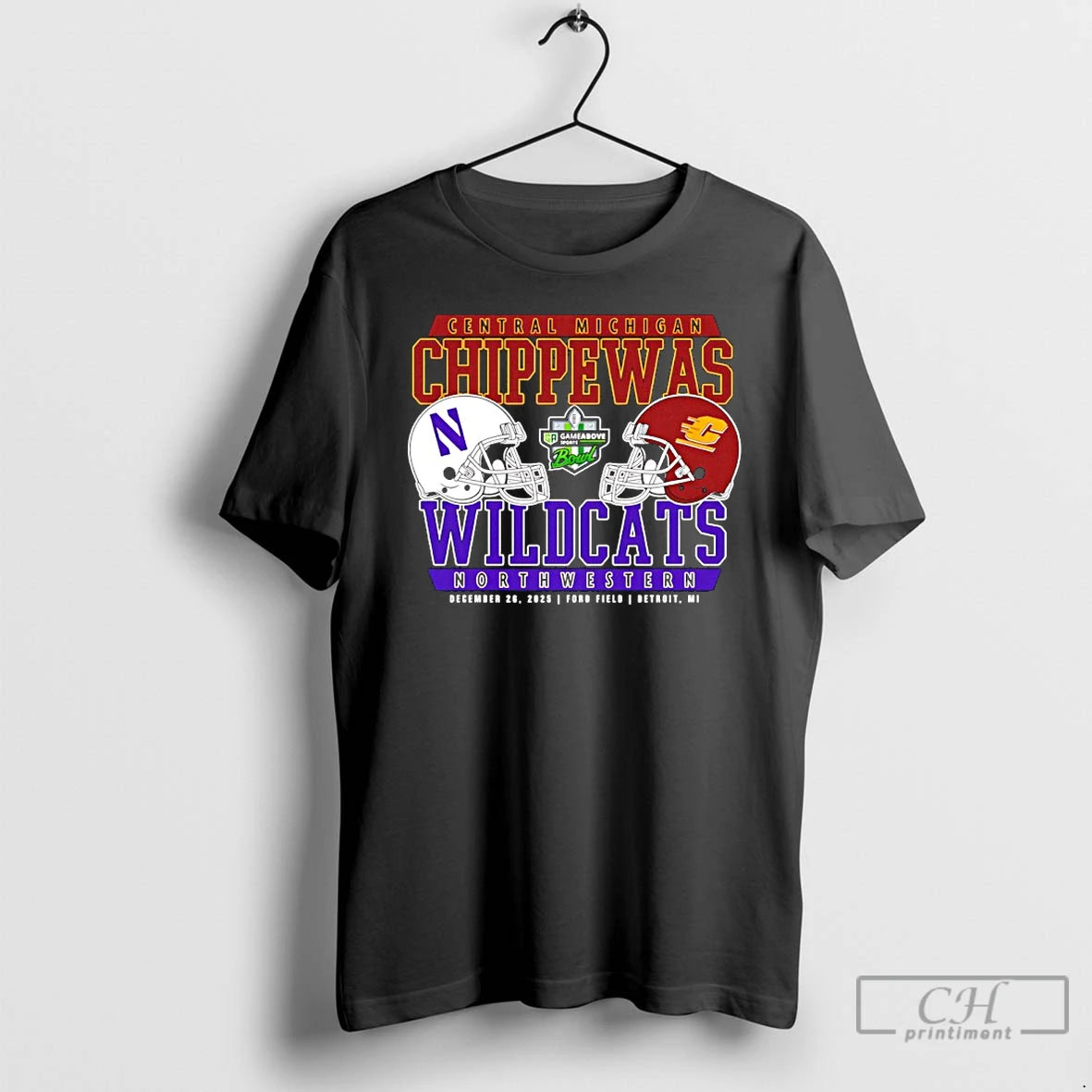 Premium 2025 Gameabove Sports Bowl Dueling Central Michigan Chippewas Vs Wildcats Northwestern T Shirts Sweater Hoodie,...