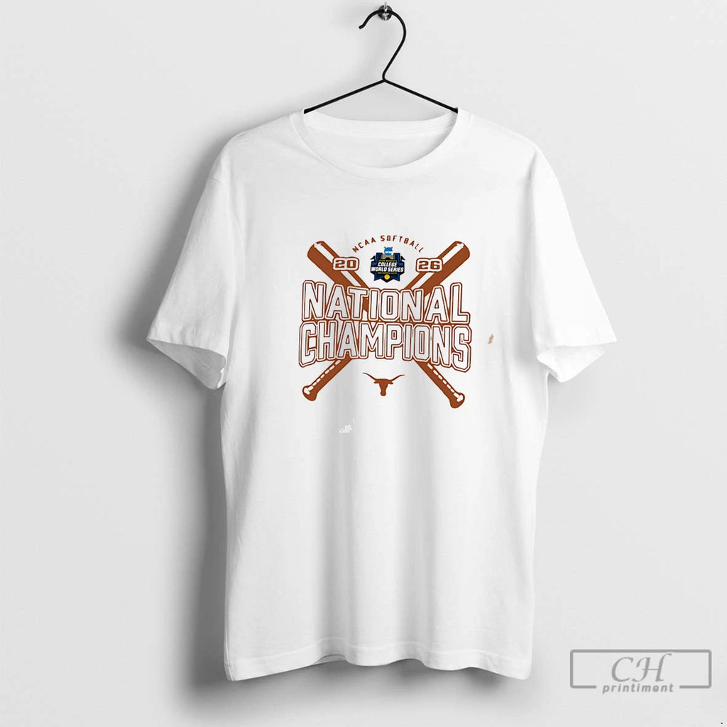 Premium 2026 Ncaa Softball Womens College World Series Champions Texas Longhorns Tee T Shirts Sweater