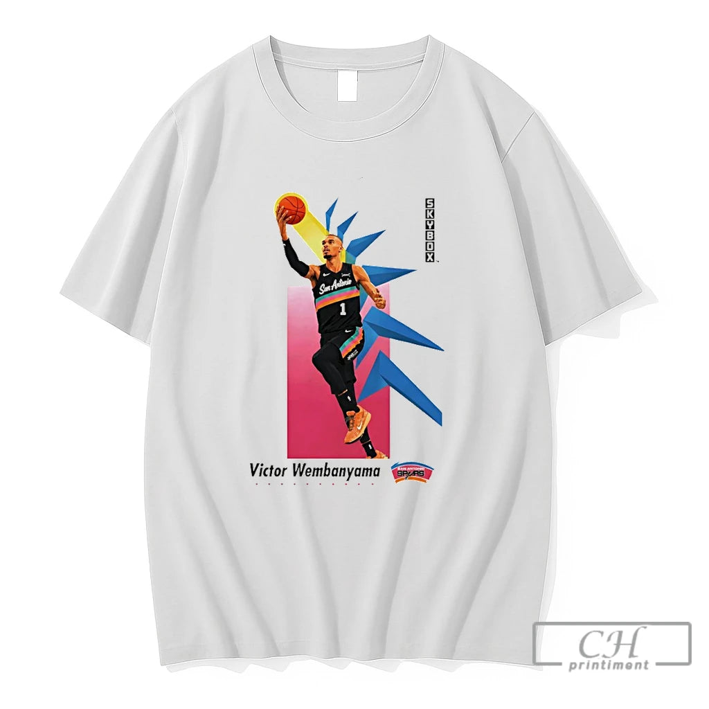 Premium 3xhmadux Victor Wembanyama San Antonio Spurs Basketball Nba Skybox 90s Style T Shirts Sweater
