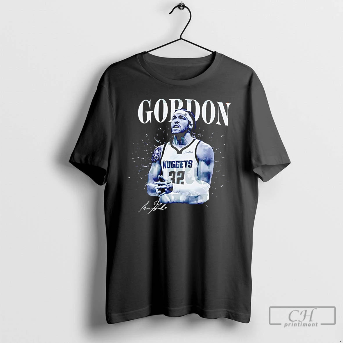 Premium Aaron Gordon Denver Nuggets Basketball Game Day Signature