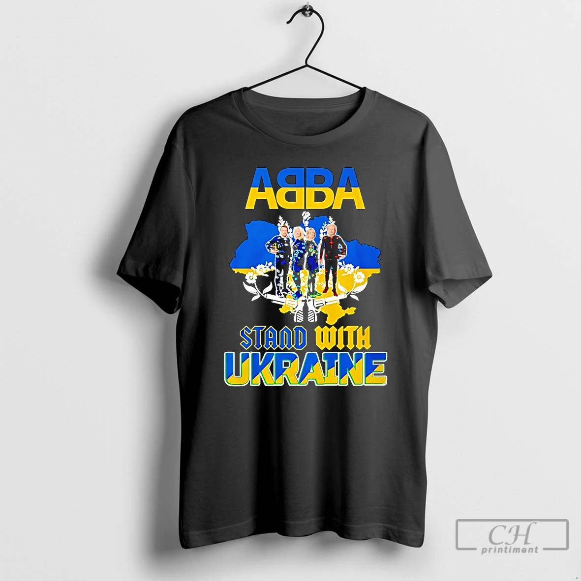 Abba Stand Ukraine State Flag T-Shirts, Hoodie, Sweatshirt