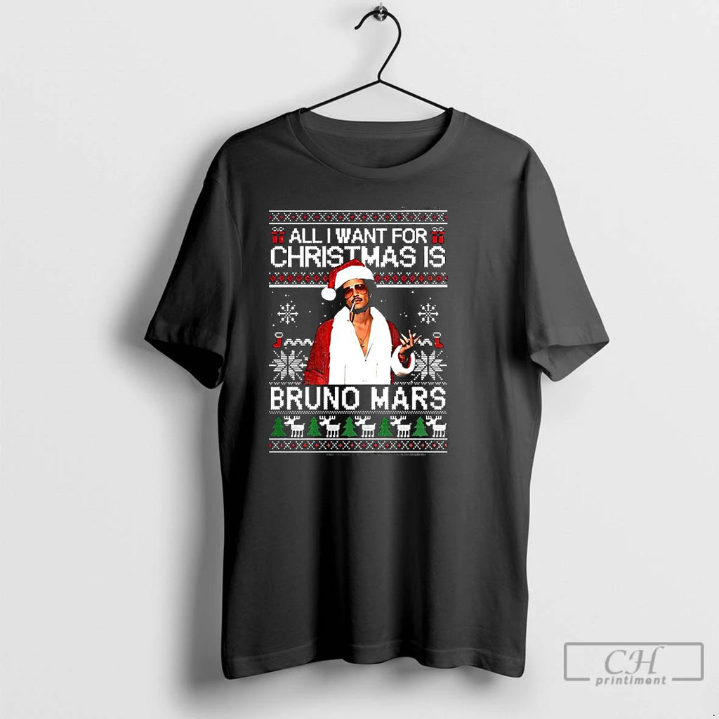 Premium All I Want For Christmas Is Bruno Ugly T-Shirts, Hoodie, Sweatshirt | PrintMintTees.com