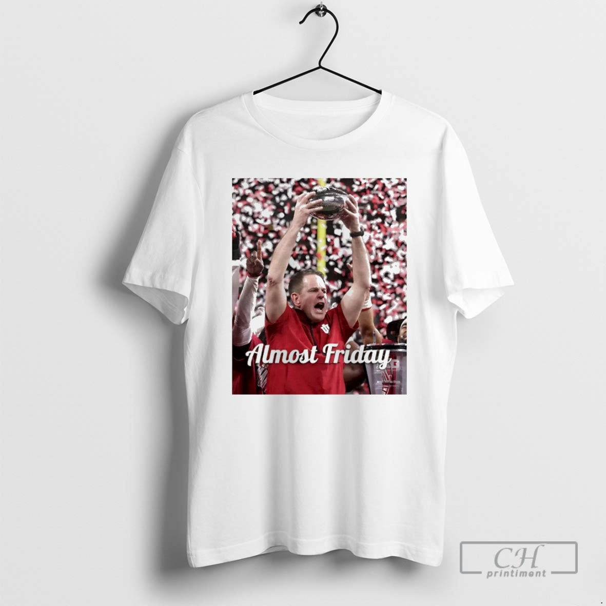 Premium Almost Friday Indiana Coach Cig Curt Cignetti Christmas Shirt Sweater Hoodie, Sweatshirt | PrintMintTees.com