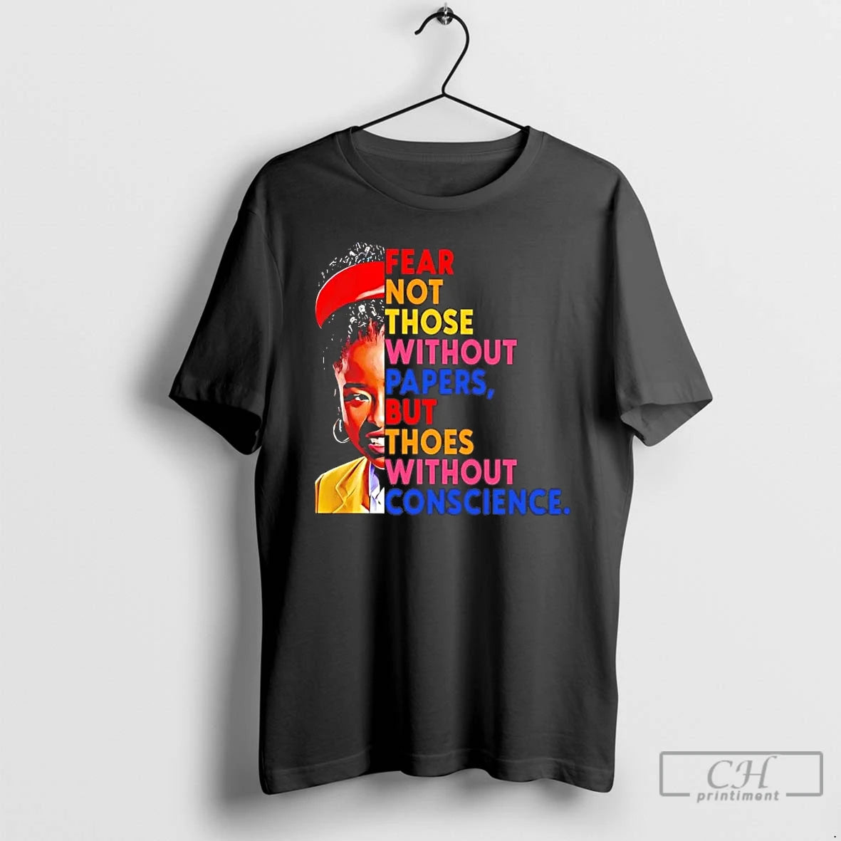 Premium Amanda Gorman Fear Not Those Without Papers But Thoes Without Conscience T Shirts Sweater Hoodie, Sweatshirt