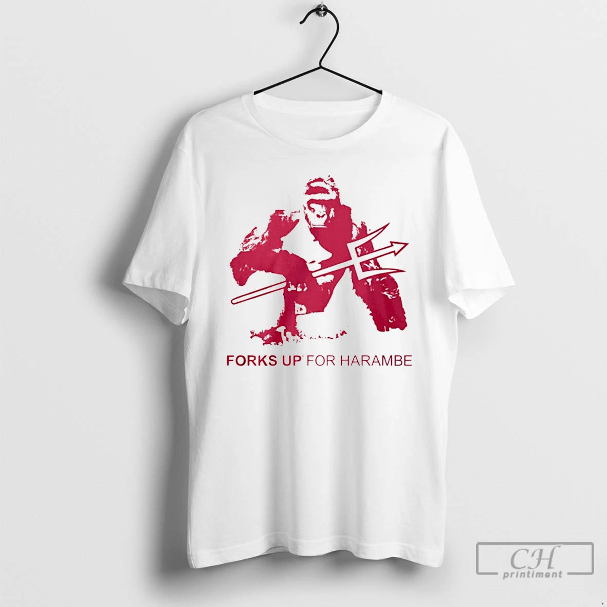 Premium Arizona State Sun Devils Forks Up For Harambe T-Shirts, Hoodie, Sweatshirt | PrintMintTees.com