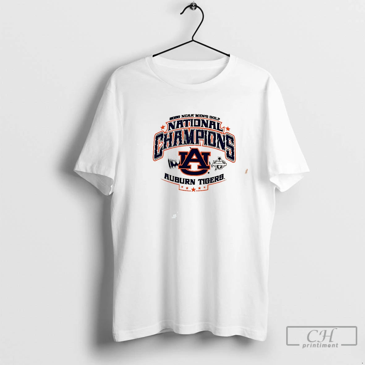 Premium Auburn Tigers 2026 Ncaa Mens Golf National Champions Vintage Tee