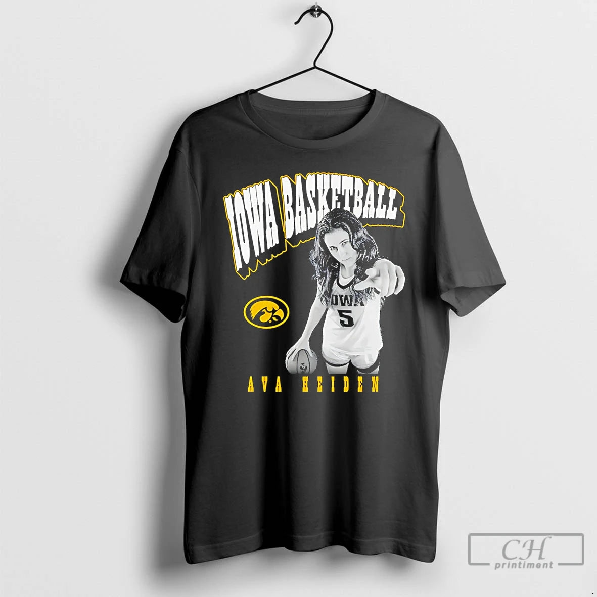 Premium Ava Heiden Iowa Hawkeyes Illustrated T-Shirts, Hoodie, Sweatshirt | PrintMintTees.com