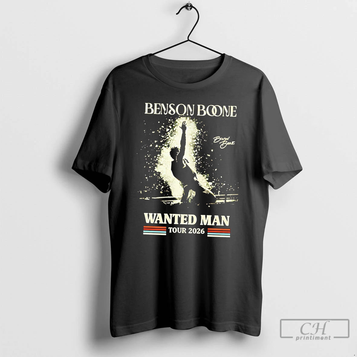 Premium Benson Boone Wanted Man Tour 2026 Concert Tee