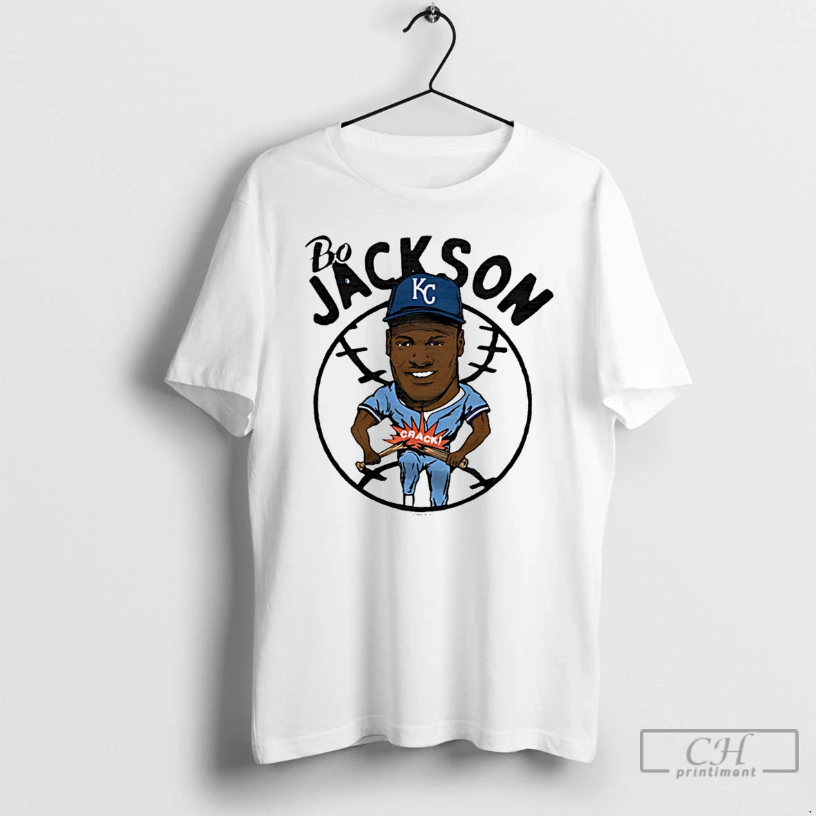 Premium Bo Jackson Kc Royals Superstar Caricature T-Shirts, Hoodie, Sweatshirt | PrintMintTees.com