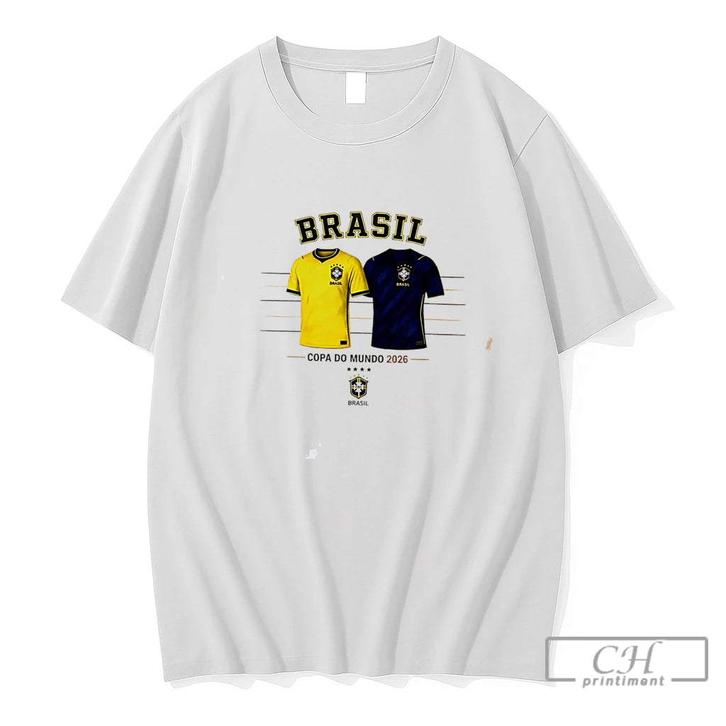Premium Brasil Copa Do Mundo 2026 Brasil World Cup Graphic Tee