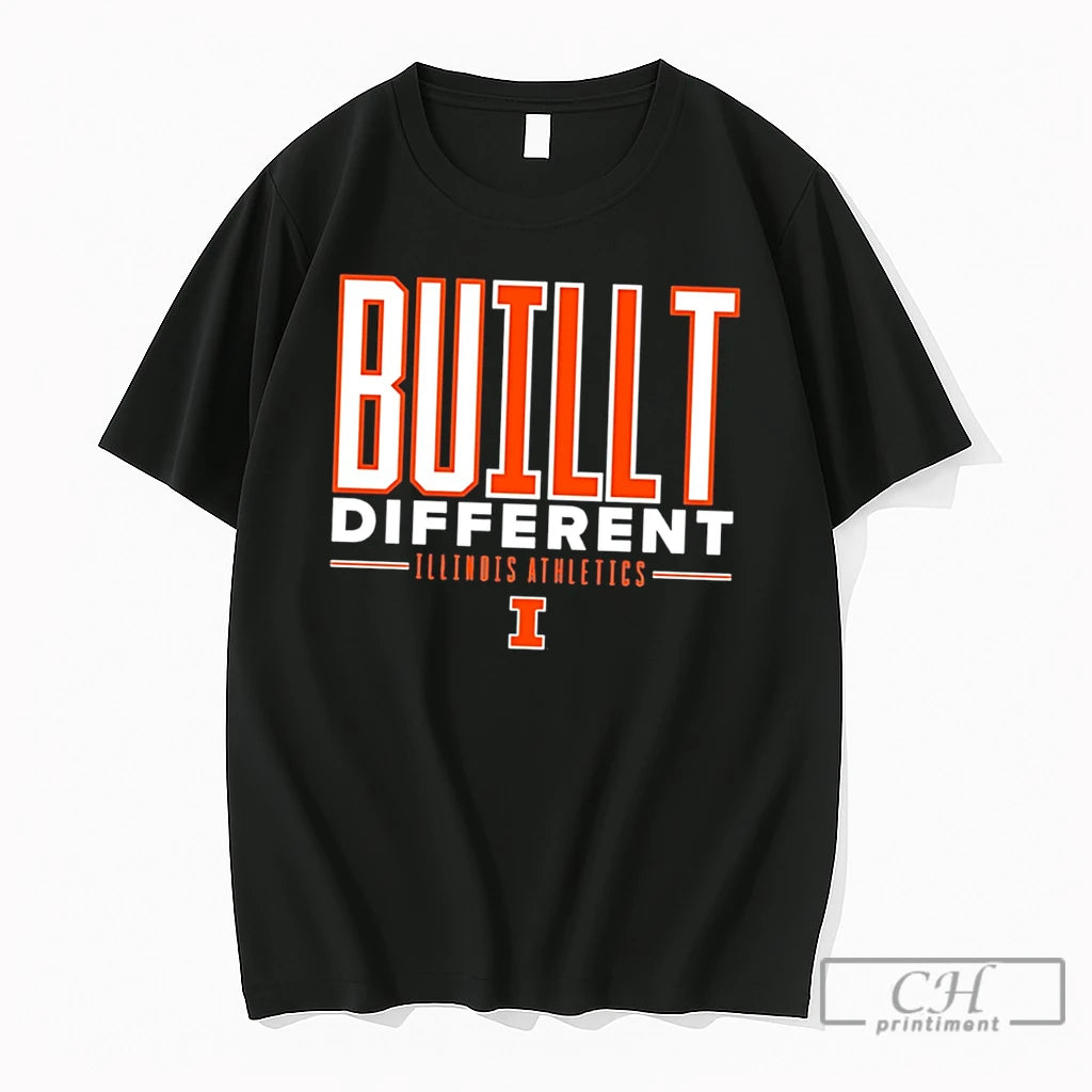 Premium Buillt Illinois Fighting Illini Different Tee