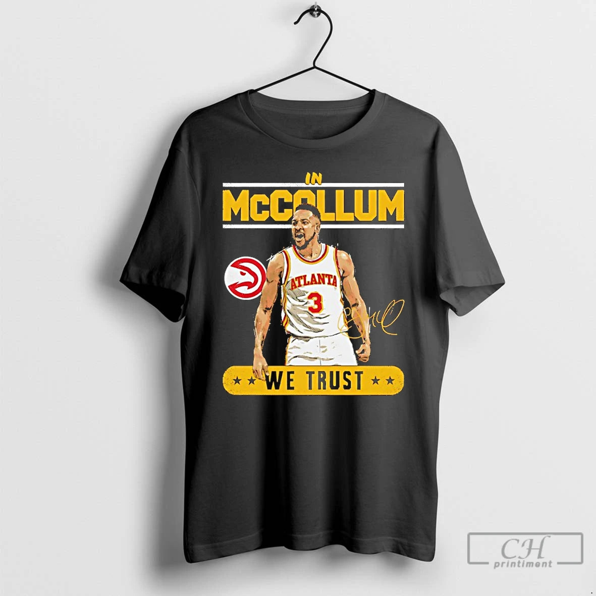 Premium Cj Mccollum In Mccollum We Trust Atlanta Hawks