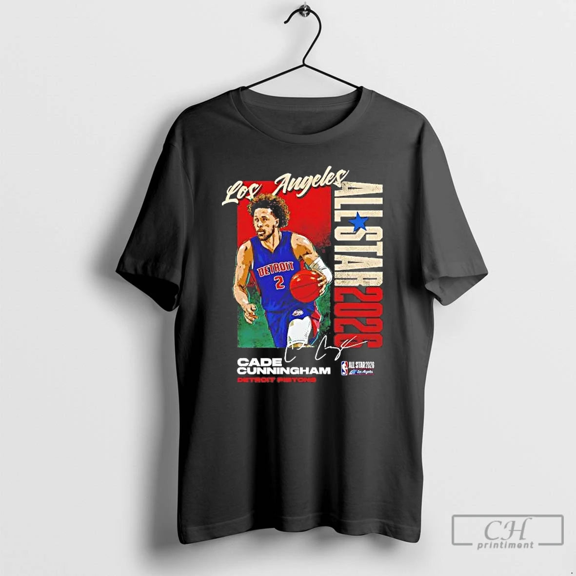 Premium Cade Cunningham 2026 Nba All Star Signature Detroit Pistons Tee Hoodie, Sweatshirt | PrintMintTees.com