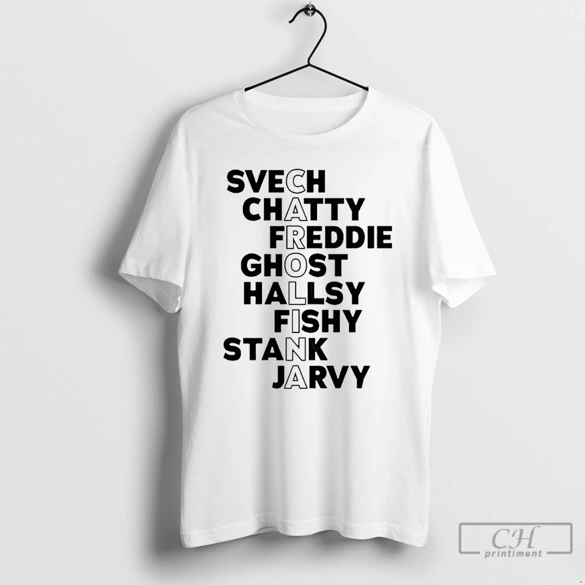 Premium Carolina Hurricanes Hockey Names 2026 Svech Chatty Freddie Ghost Hallsy Fishy T Shirts Sweater
