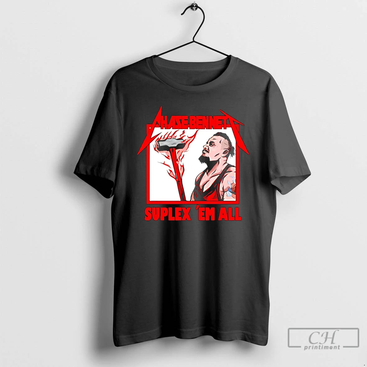Premium Chase Bennett The Burning Hammer T-Shirts, Hoodie, Sweatshirt | PrintMintTees.com