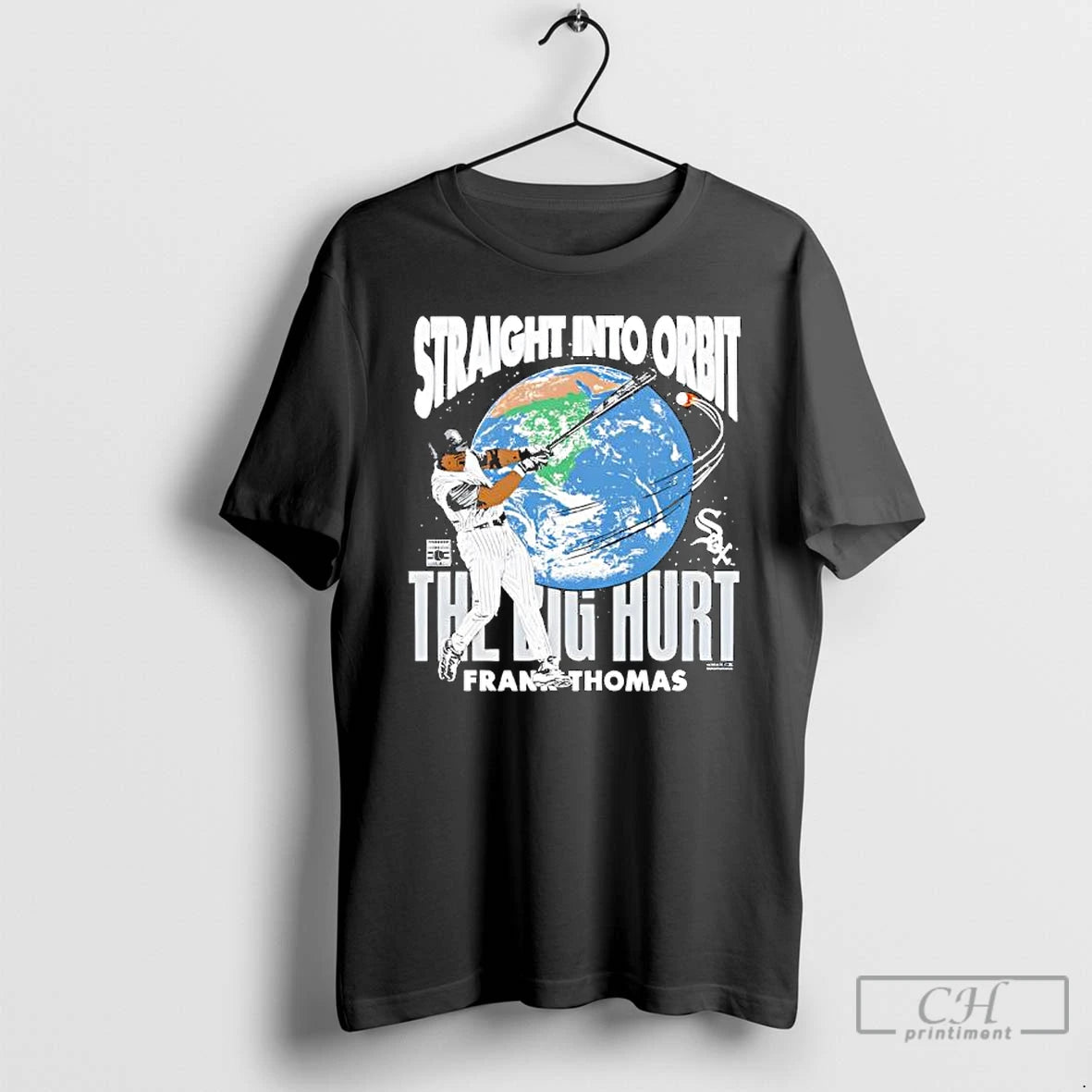 Premium Chicago White Sox Frank Thomas Straight Into Orbit Player Graphic T-Shirts, Hoodie, Sweatshirt | PrintMintTees.com