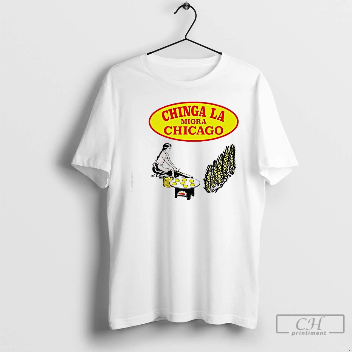 Premium Chinga La Migra Chicago Tortilla Logo T-Shirts, Hoodie, Sweatshirt | PrintMintTees.com